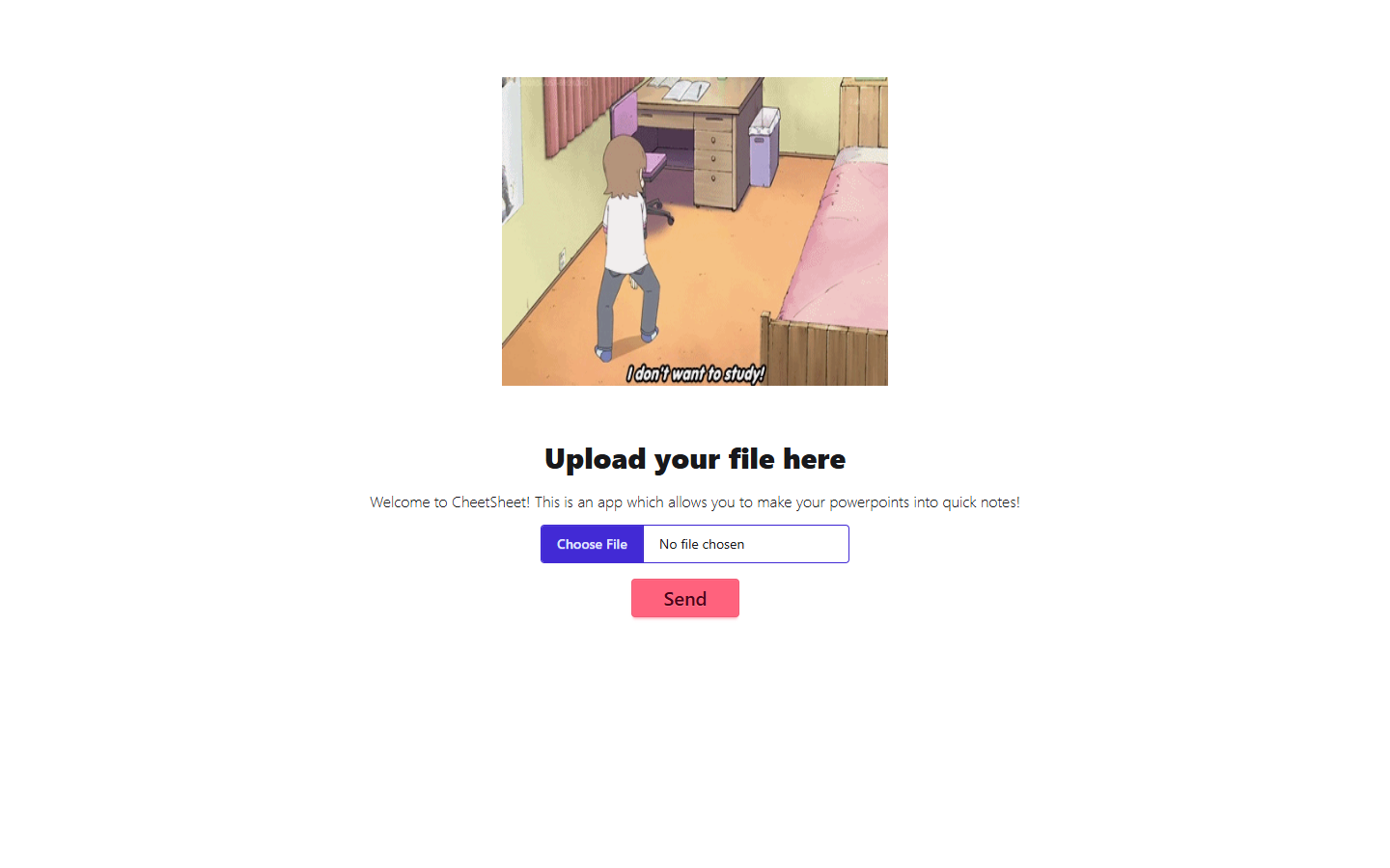 A screenshot of Cheet Sheet
